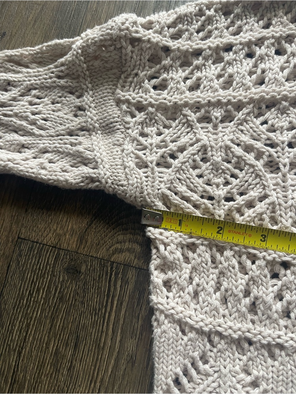Garnet Hill 100% Organic Cotton Crochet Knit - Picture 10 of 16